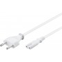 Cordon d’alimentation UE  1,8 m, Blanc 1.8 m