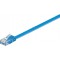 CAT 6 Câble de liaison plat, U/UTP, Bleu 0.5 m