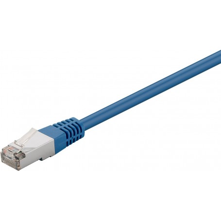 CAT 5e patchcable, F/UTP, Bleu 10 m