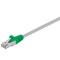 CAT 5e, F/UTP câble de liaison croisé, Gris, Vert 5 m