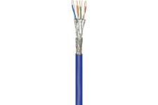 CAT 7A+ câble réseau, S/FTP (PiMF), Bleu 250 m