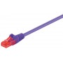 CAT 6 câble de liaison, U/UTP, Violet 0.25 m