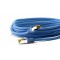 RJ45 Câble de liaison,CAT 6A S/FTP (PiMF) 500 MHz, avec CAT 7 câble brut, Bleu 1 m