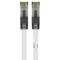 Câble patch RJ45 (CAT 6A, 500 MHz) avec câble brut CAT 8.1 S/FTP, 7.5 m