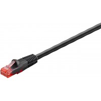 CAT 6 Câble de raccordement extérieur, U/UTP, Noir 20 m