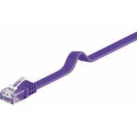 CAT 6 Câble de liaison plat, U/UTP, Violet 2 m