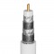 120 dB câble d’antenne coaxial, 4x blindé, CU, 100 m, Blanc 