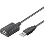 Rallonge active USB 2.0, Noir 5 m