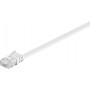 CAT 5e Câble de liaison plat, U/UTP, Blanc 10 m