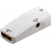 Adaptateur HDMI™/VGA compact avec audio, Doré 