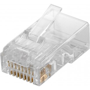 Lot de 10 - Connecteur RJ45 CAT 6 UTP non blindé 