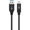 Câble USB-C™ USB 3.1 2e génération, 3A, noir 0.5 m