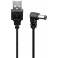 Câble CC USB 5,5 x 2,1 mm 1 m