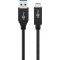 Câble USB-C™ USB 3.1 2e génération, 3A, noir 1 m