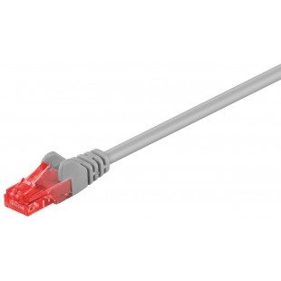 CAT 6 Câble de liaison, U/UTP, Gris 2 m