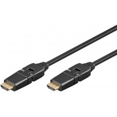 Câble HDMI™ haute vitesse 360° avec Ethernet 2 m