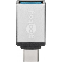 USB-C™ / USB A OTG adaptateur SuperSpeed ​​pour connecter des câbles de charge 3,0 argent argent