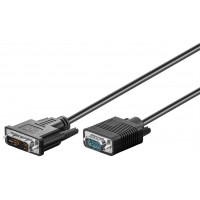 Câble DVI-I/VGA FullHD, nickelé 2 m
