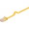 CAT 6 Câble de liaison plat, U/UTP, Jaune 0.5 m