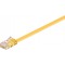 CAT 6 Câble de liaison plat, U/UTP, Jaune 0.5 m