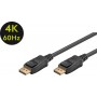 Câble de connexion DisplayPort 1.2 VESA, Doré 3 m