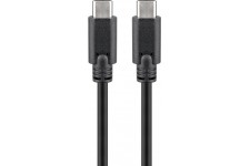 Câble USB-C™ USB 3.2 2e génération, 5A, noir 1 m