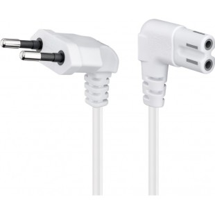Câble d'alimentation 1 m, Blanc 1 m