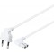 Câble d'alimentation 1 m, Blanc 1 m
