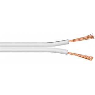 Câble de haut-parleur blanc CCA 10 m