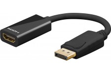 Câble adaptateur DisplayPort/HDMI™ 1.2, Doré 0.1 m