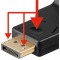 Adaptateur DisplayPort/VGA 1.1, Doré noir