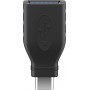 USB-C ™ / USB A OTG adaptateur SuperSpeed ​​pour connecter des câbles de charge 3,0, noir 