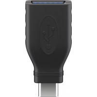 USB-C ™ / USB A OTG adaptateur SuperSpeed ​​pour connecter des câbles de charge 3,0, noir 