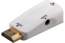 Adaptateur HDMI™/VGA compact avec audio, Doré 