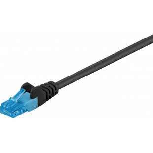 CAT 6A Câble de liaison, U/UTP, Noir 0.25 m