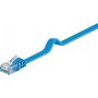 CAT 6 Câble de liaison plat, U/UTP, Bleu 5 m