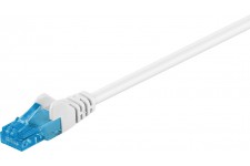 CAT 6A Câble de liaison, U/UTP, Blanc 15 m