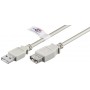 Câble rallonge de recharge USB 2.0 Hi-Speed, Gris 5 m