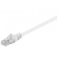 CAT 5e câble de liaison, U/UTP, Blanc 7.5 m