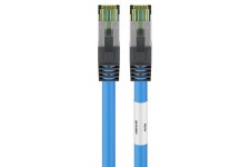 Câble patch RJ45 (CAT 6A, 500 MHz) avec câble brut CAT 8.1 S/FTP, 15 m