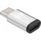 Adaptateur USB-C™ vers USB 2.0 Micro-B, argent 