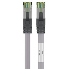 Câble patch RJ45 (CAT 6A, 500 MHz) avec câble brut CAT 8.1 S/FTP, 15 m