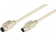 Câble de rallonge pour souris/clavier PS/2 2 m