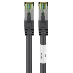 Câble patch RJ45 (CAT 6A, 500 MHz) avec câble brut CAT 8.1 S/FTP, 15 m