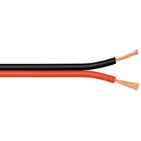 Câble de haut-parleur rouge/noir CCA 10 m