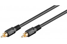 Câble de connexion audio numérique coaxial  Cinch S/PDIF  blindage double 5 m