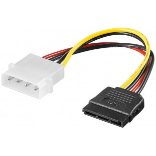 Câble électrique/adaptateur électrique PC prise mâle 5,25" vers SATA 0.13 m