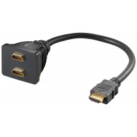 Adaptateur de câble HDMI™, Doré 0.1 m