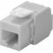 CAT 6A Keystone RJ45 jack, UTP, 500 MHz Gris clair