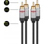 Câble de raccordement audio Premium stéréo 5 m